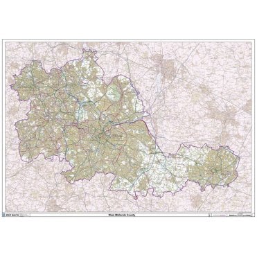 West Midlands County Map