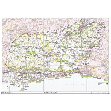 West Sussex County Map