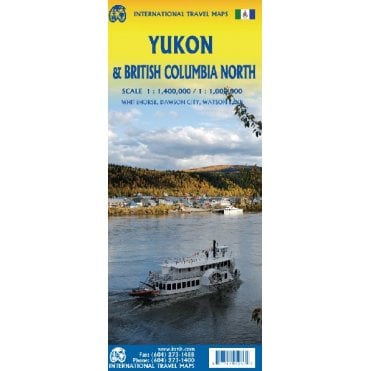 Yukon & British Columbia North Travel Map