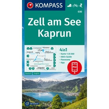 Zell am See, Kaprun | Kompass hiking map 030