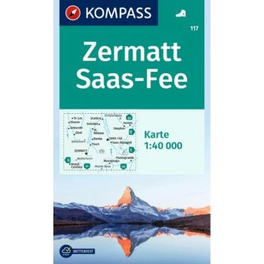 Zermatt, Saas-Fee | Kompass hiking map 117