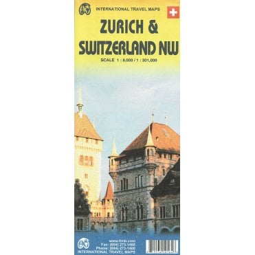 Zurich & Switzerland Northwestern Travel Map